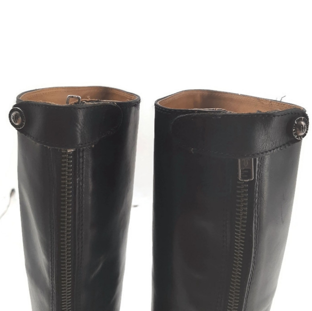 FRYE Melissa black button back zip boots sz 6 - Picture 7 of 12